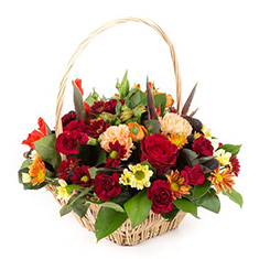 Autumnal Funeral Basket