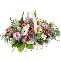 Country Design Funeral Basket